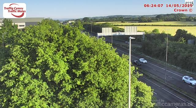 M4 - J23A Magor East (Westbound)