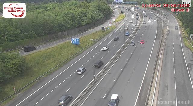 M4 - J25 Caerleon (East)