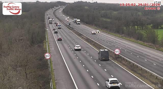 M4 - J36 - 37 Stormy Down (W)