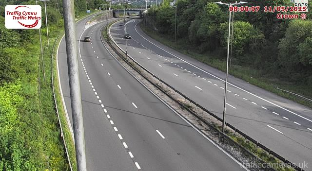 M4 - J44 Lon Las East (W)