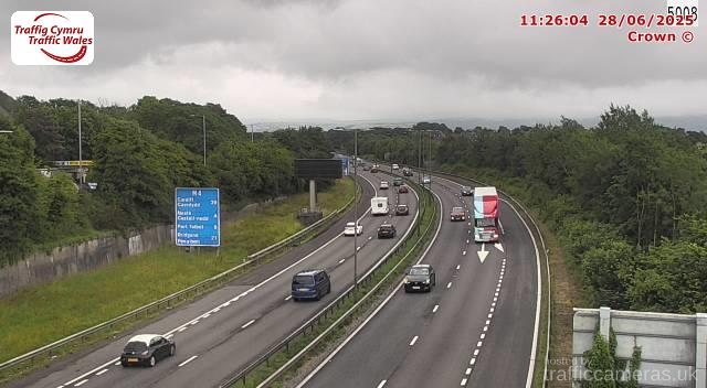 M4 - J44 Lon Las East (W)