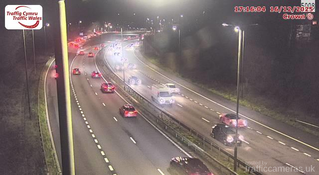 M4 - J44 Lon Las East (W)