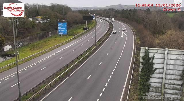 M4 - J44 Lon Las East (W)