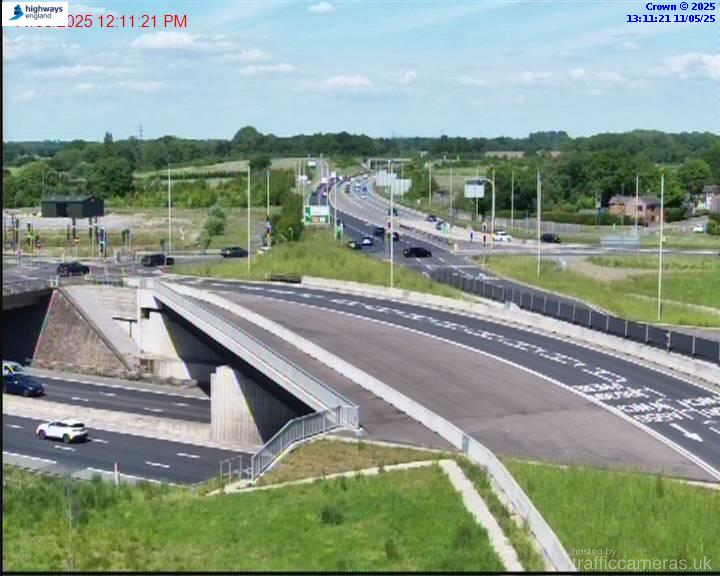 M6 289/7A J19 Approach Tabley