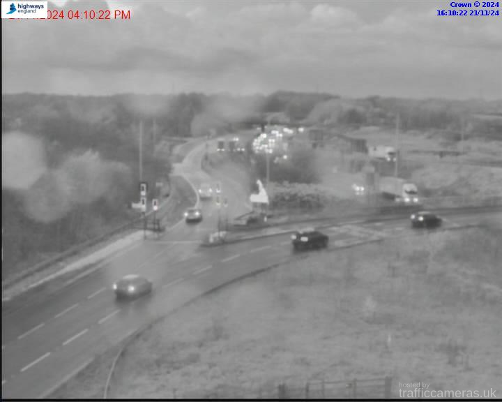 M6 289/7A J19 Approach Tabley