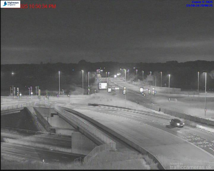 M6 289/7A J19 Approach Tabley