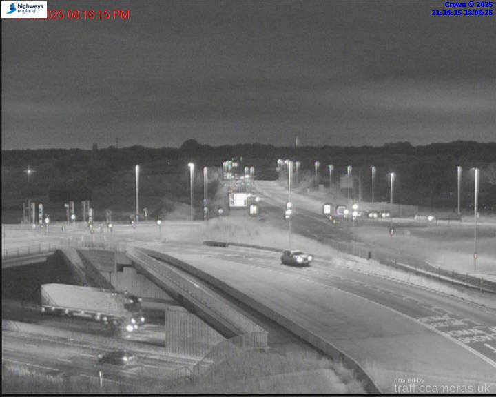 M6 289/7A J19 Approach Tabley