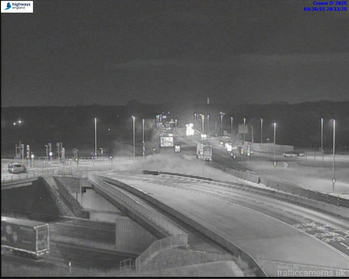 M6 289/7A J19 Approach Tabley