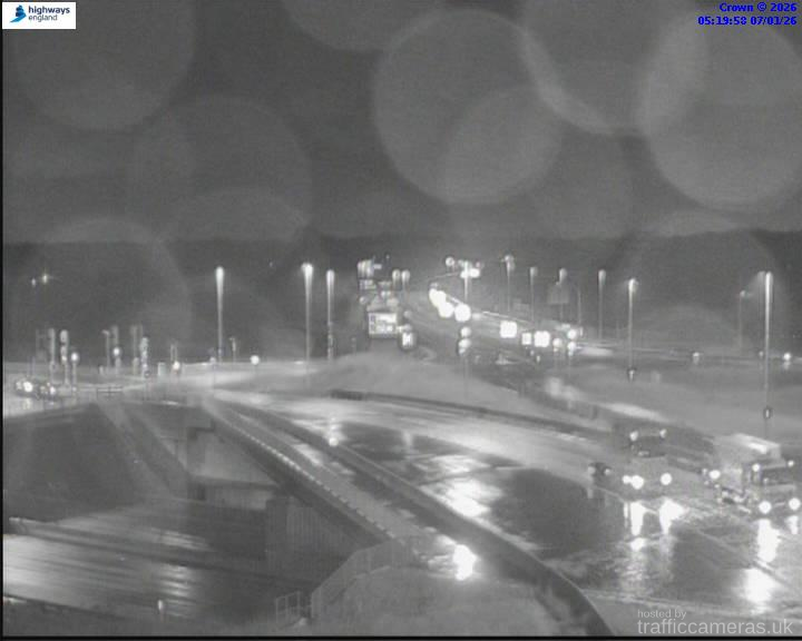 M6 289/7A J19 Approach Tabley