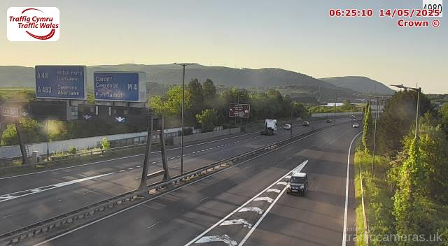 M4 - J43 Llandarcy (Eastbound)