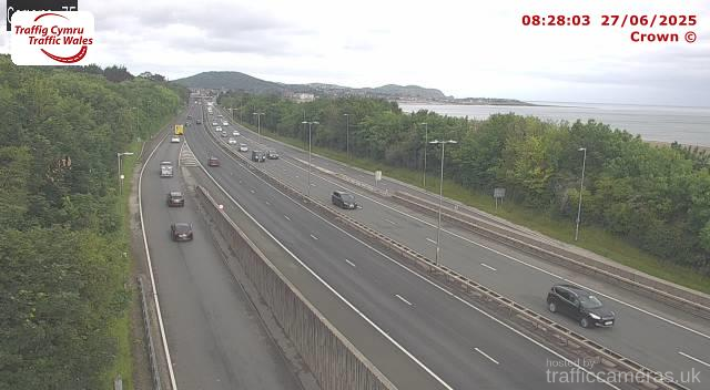 A55 - J22 Eirias (Westbound)