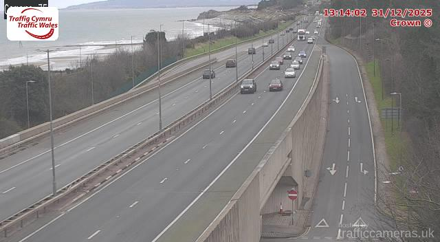A55 - J22 Eirias (Westbound)