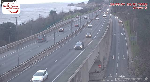 A55 - J22 Eirias (Westbound)