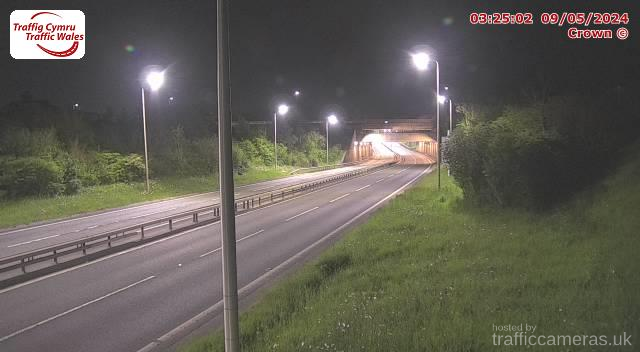 A55 J18 Conwy Tunnel East west
