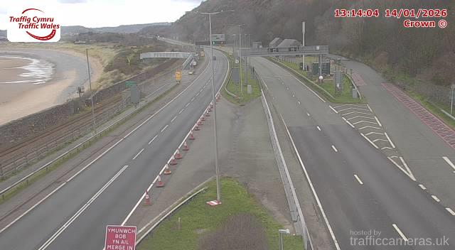 A55 - J17 - 16A Pen Tunnel East Portal