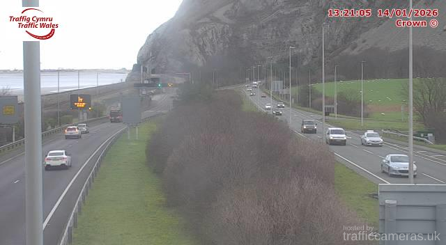 A55 - J16A Dwygyfylchi (Westbound)