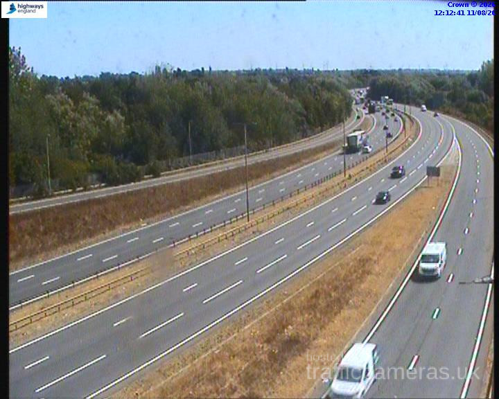 A14 Junction 8 – Westbound