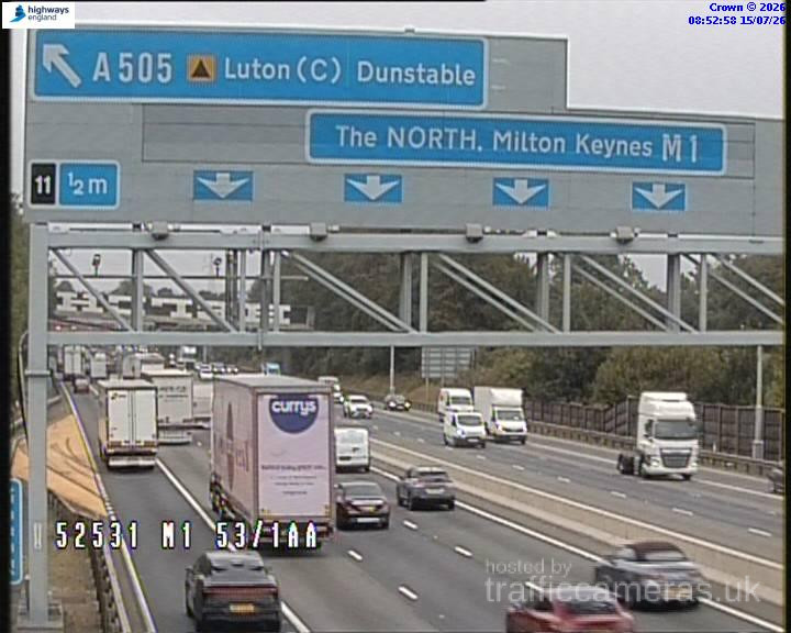 M1 60 7m junction 12 11